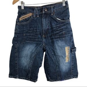 Boy Rocawear Denim Patches  Jeans Shorts Size 10